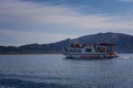 Zakynthos Island, Greece Ã¢â¬â September 24, 2017:Motorboat at the sea with tourists, Laganas beach